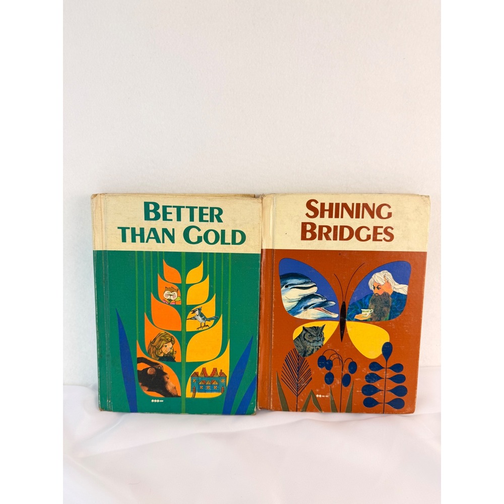 Vintage 1965 Macmillan Reading Program Books Better Than Gold Shining Bridges 2
